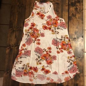 Warm colored floral sundress